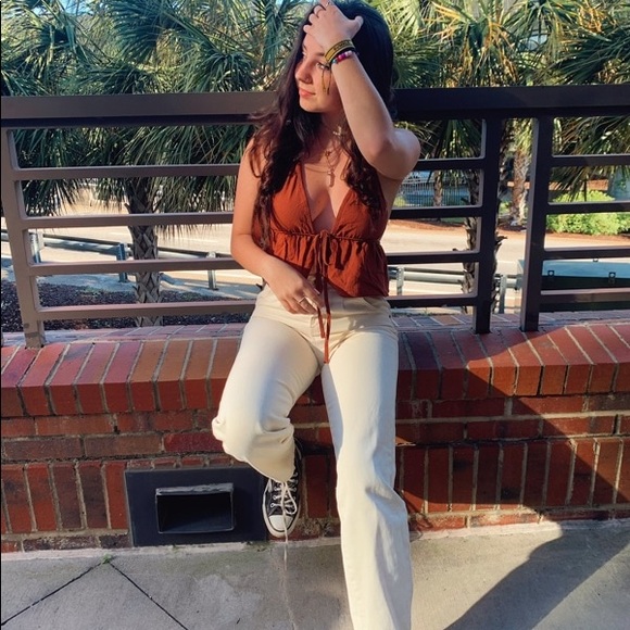 Halter Top with Ruffles - Picture 2 of 3